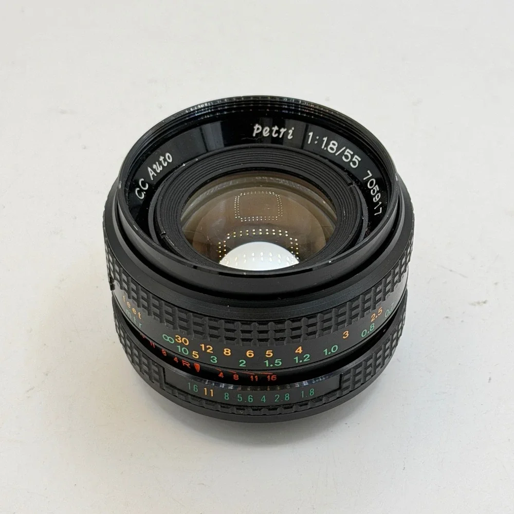 Petri CC Auto 55mm f1.8 Prime Lens Made in Japan Vintage Manual Focus 705917